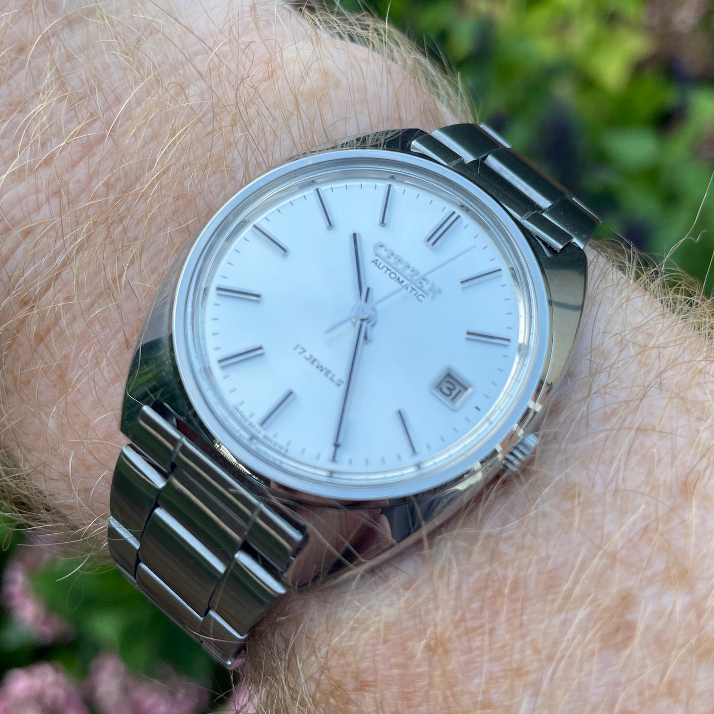 Vintage Citizen 17 Jewel Automatic March 1983
