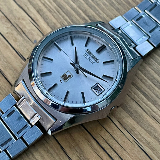 Seiko Elnix Hybrid Electronic Balance Watch 0702-7070 December 1974