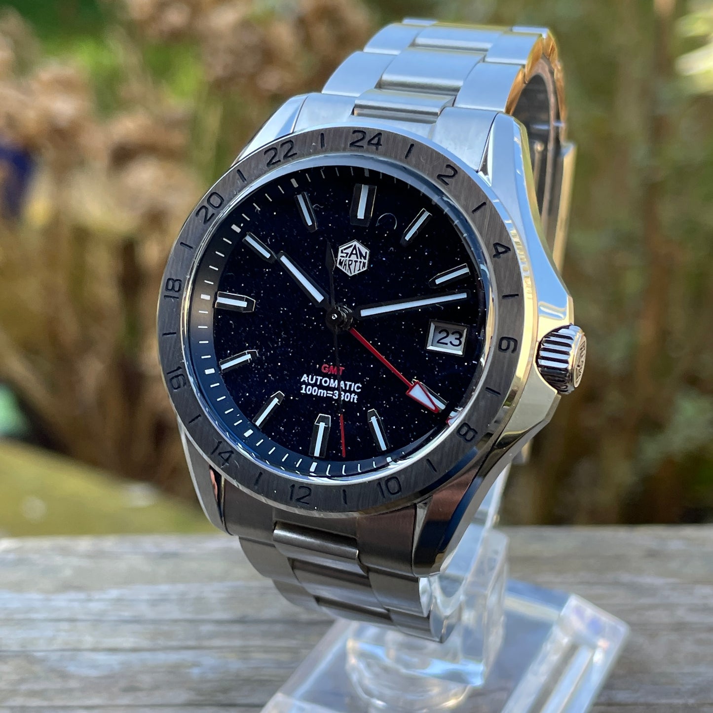 San Martin SN0129-G-B GMT Aventurine Dial