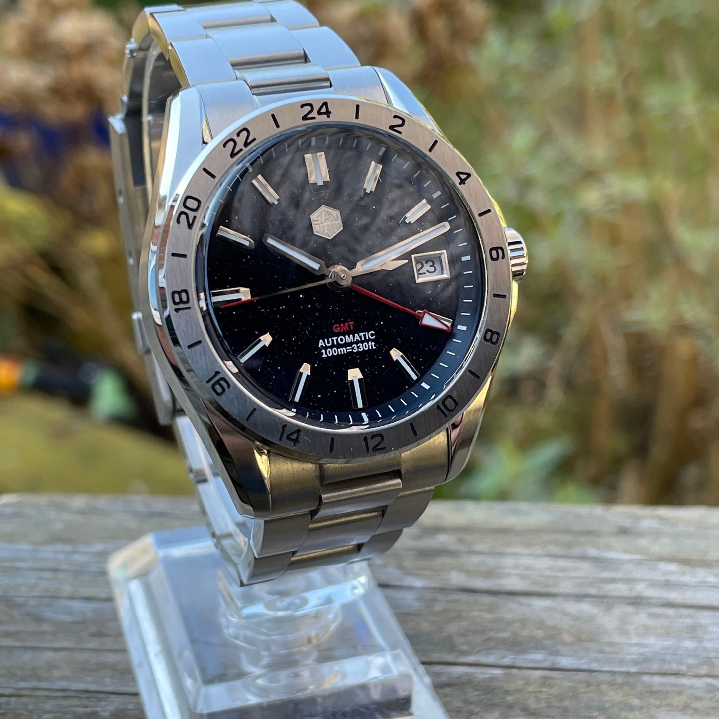 San Martin SN0129-G-B GMT Aventurine Dial