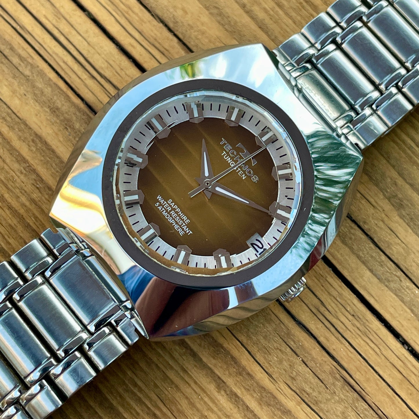 Technos Tungsten Retro Quartz Watch (Short Strap)