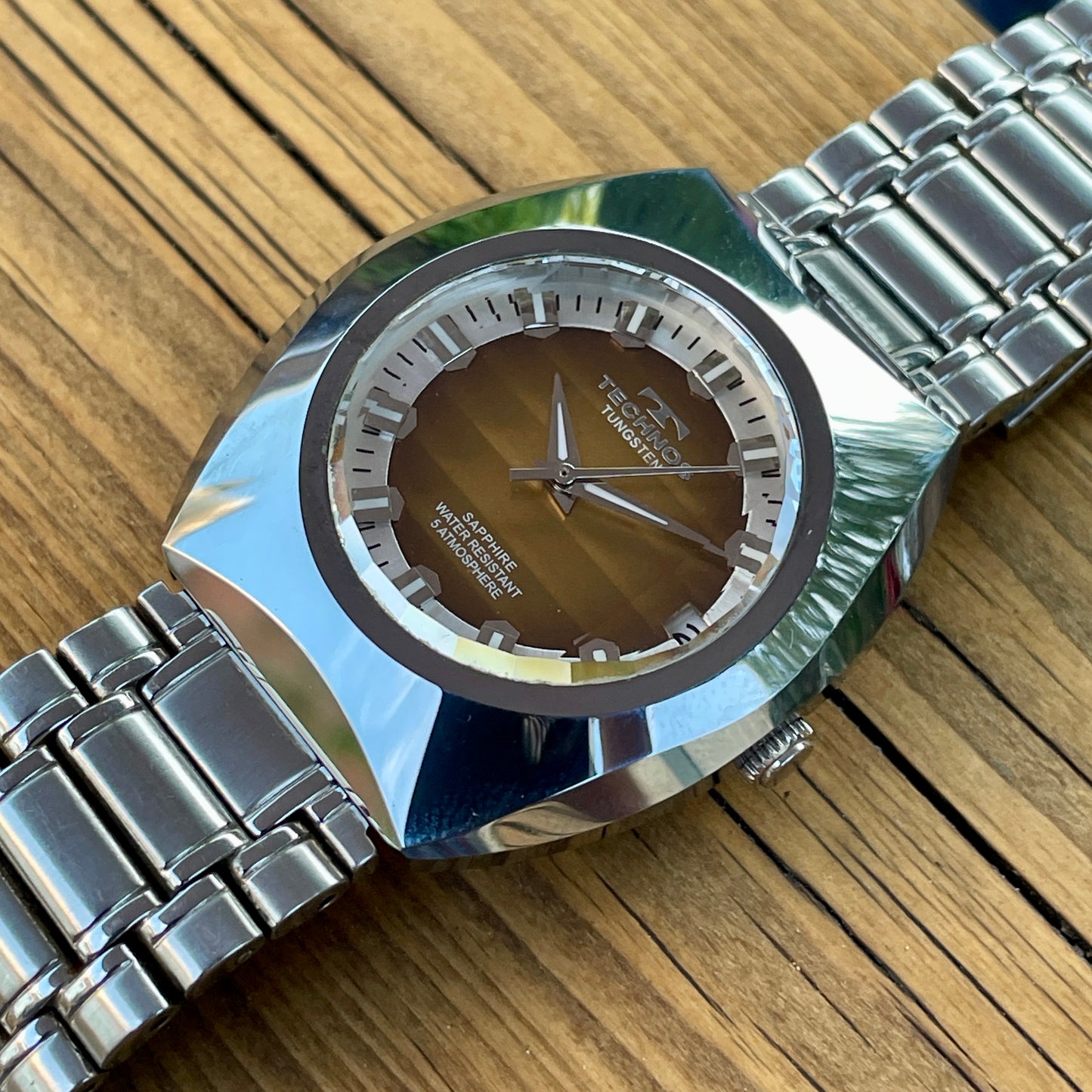 Technos Tungsten Retro Quartz Watch (Short Strap)
