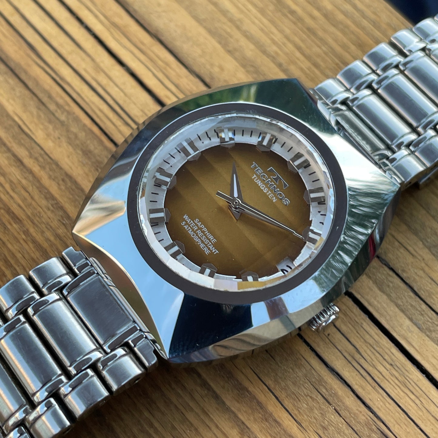 Technos Tungsten Retro Quartz Watch (Short Strap)