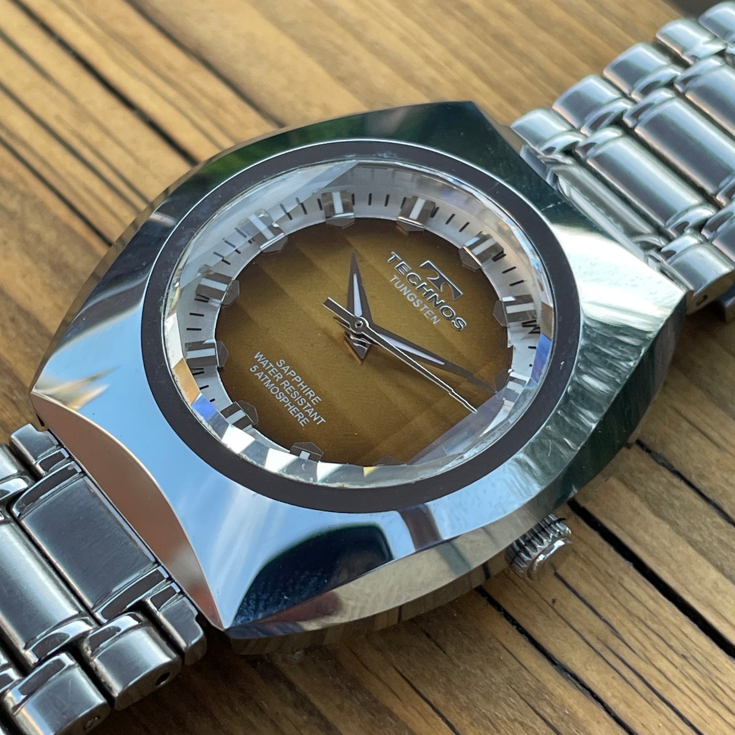 Technos Tungsten Retro Quartz Watch (Short Strap)