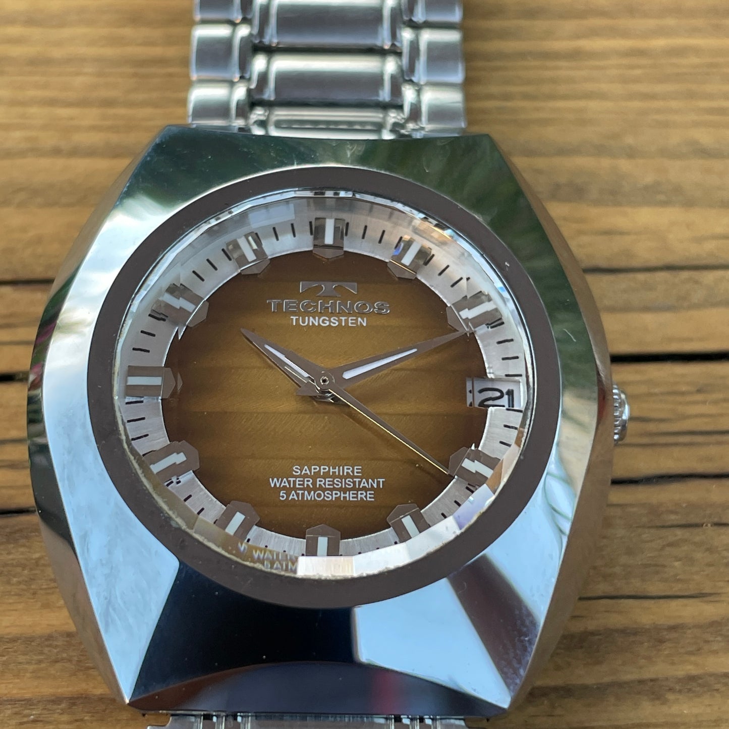 Technos Tungsten Retro Quartz Watch (Short Strap)