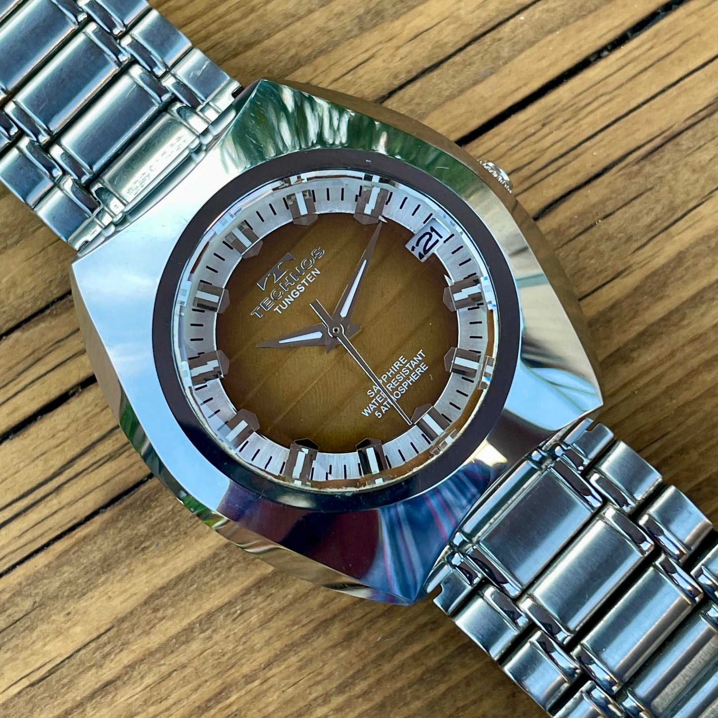 Technos Tungsten Retro Quartz Watch (Short Strap)
