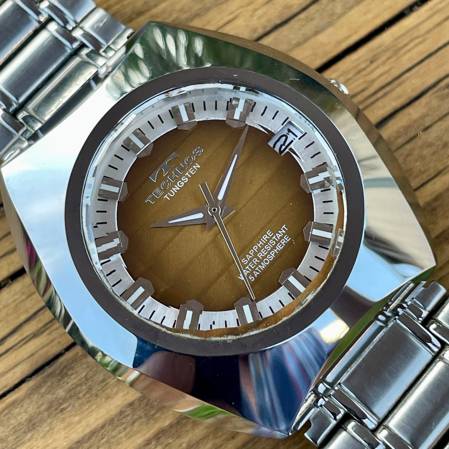 Technos Tungsten Retro Quartz Watch (Short Strap)