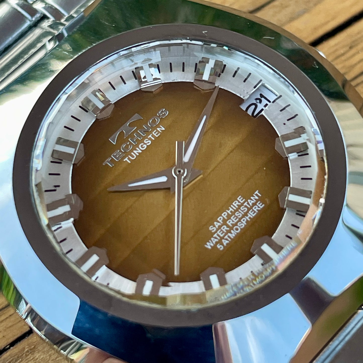 Technos Tungsten Retro Quartz Watch (Short Strap)