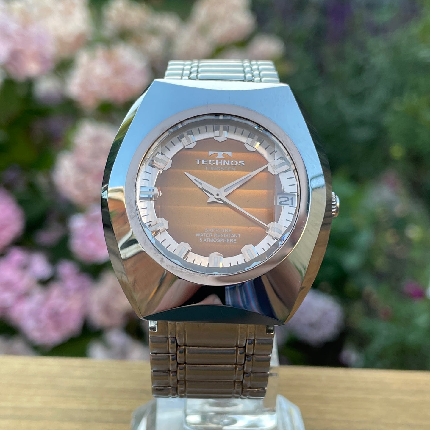 Technos Tungsten Retro Quartz Watch (Short Strap)