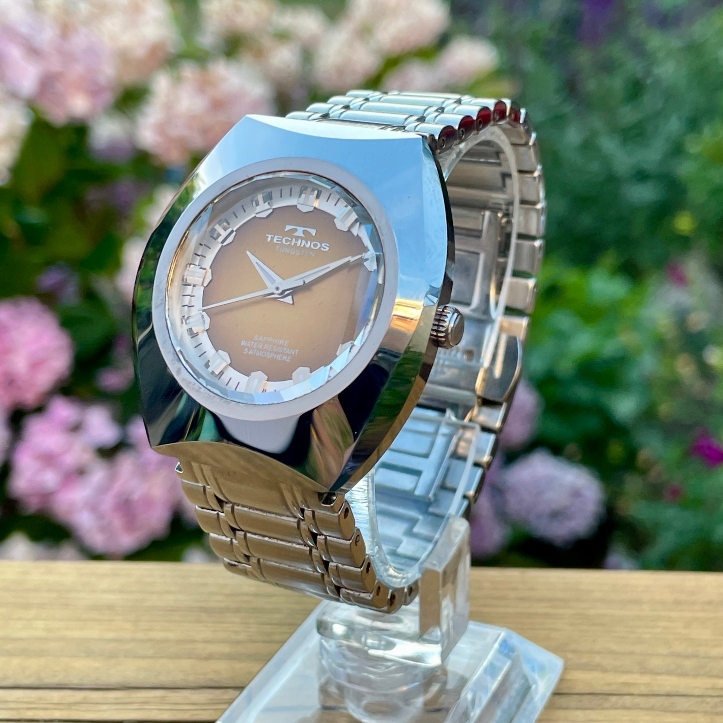 Technos Tungsten Retro Quartz Watch (Short Strap)
