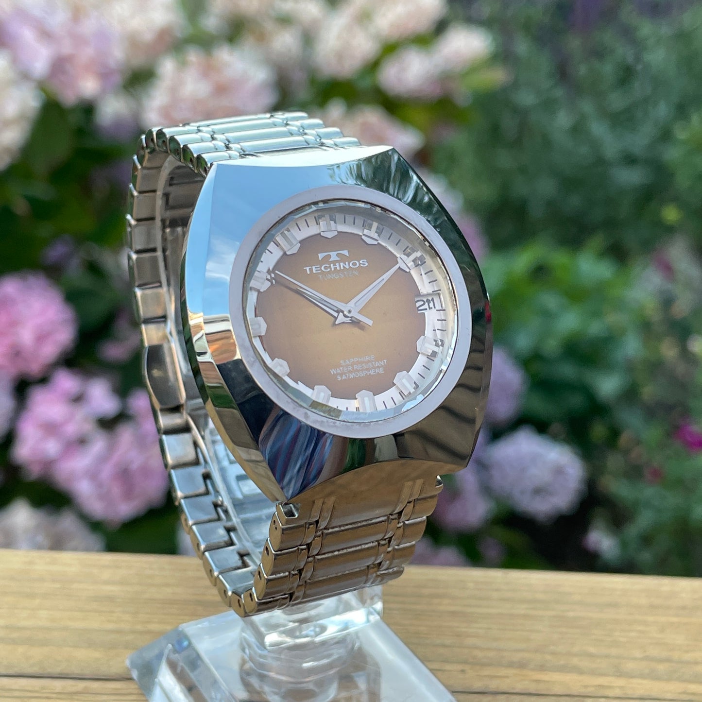 Technos Tungsten Retro Quartz Watch (Short Strap)