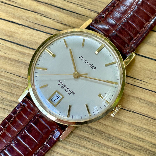 Vintage Accutrist 21 Jewel Hand wound Watch  - Swiss AS1881 Movement