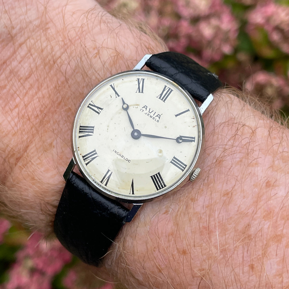 Vintage Avia Hand Wind Mechanical Watch
