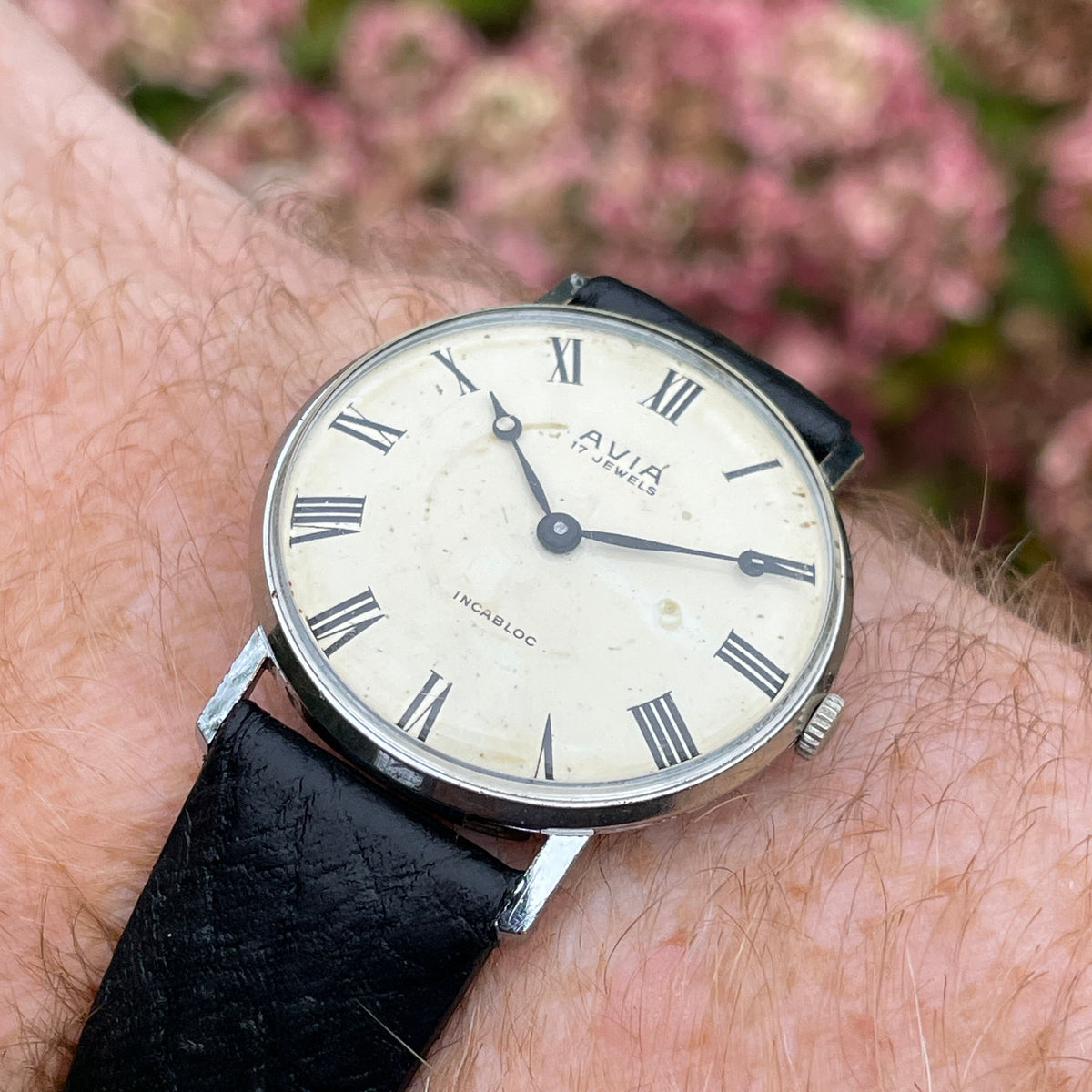 Vintage Avia Hand Wind Mechanical Watch