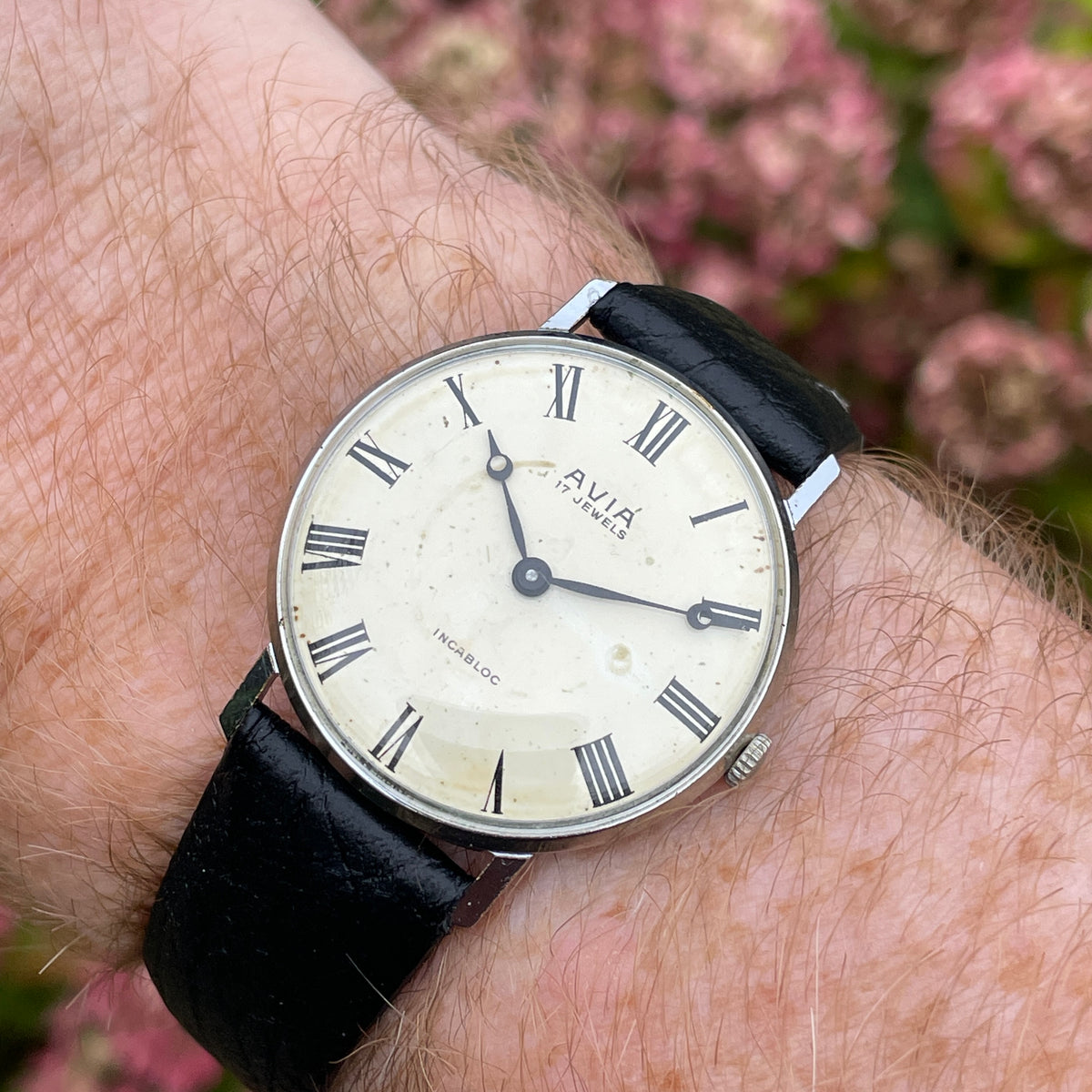 Vintage Avia Hand Wind Mechanical Watch