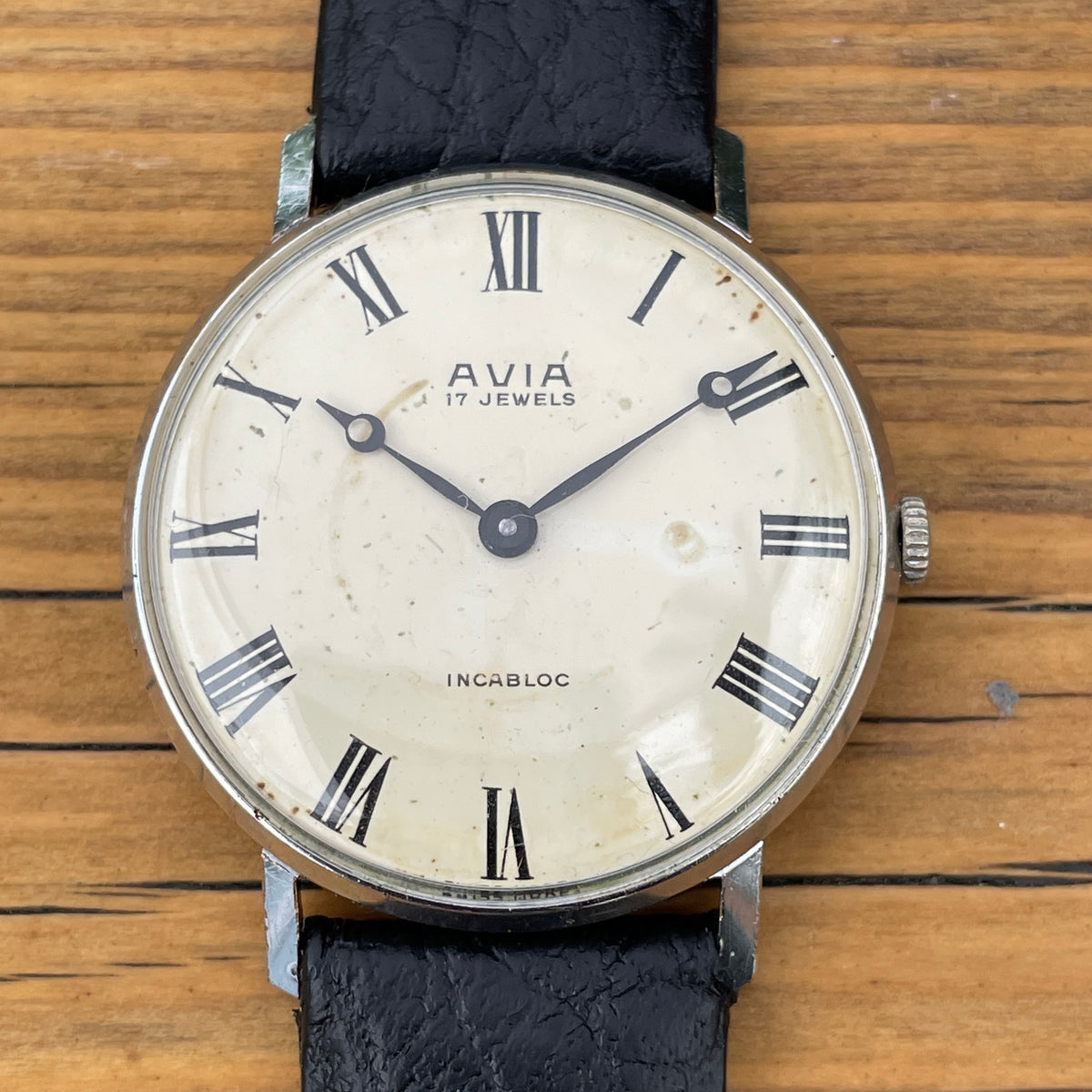 Vintage Avia Hand Wind Mechanical Watch