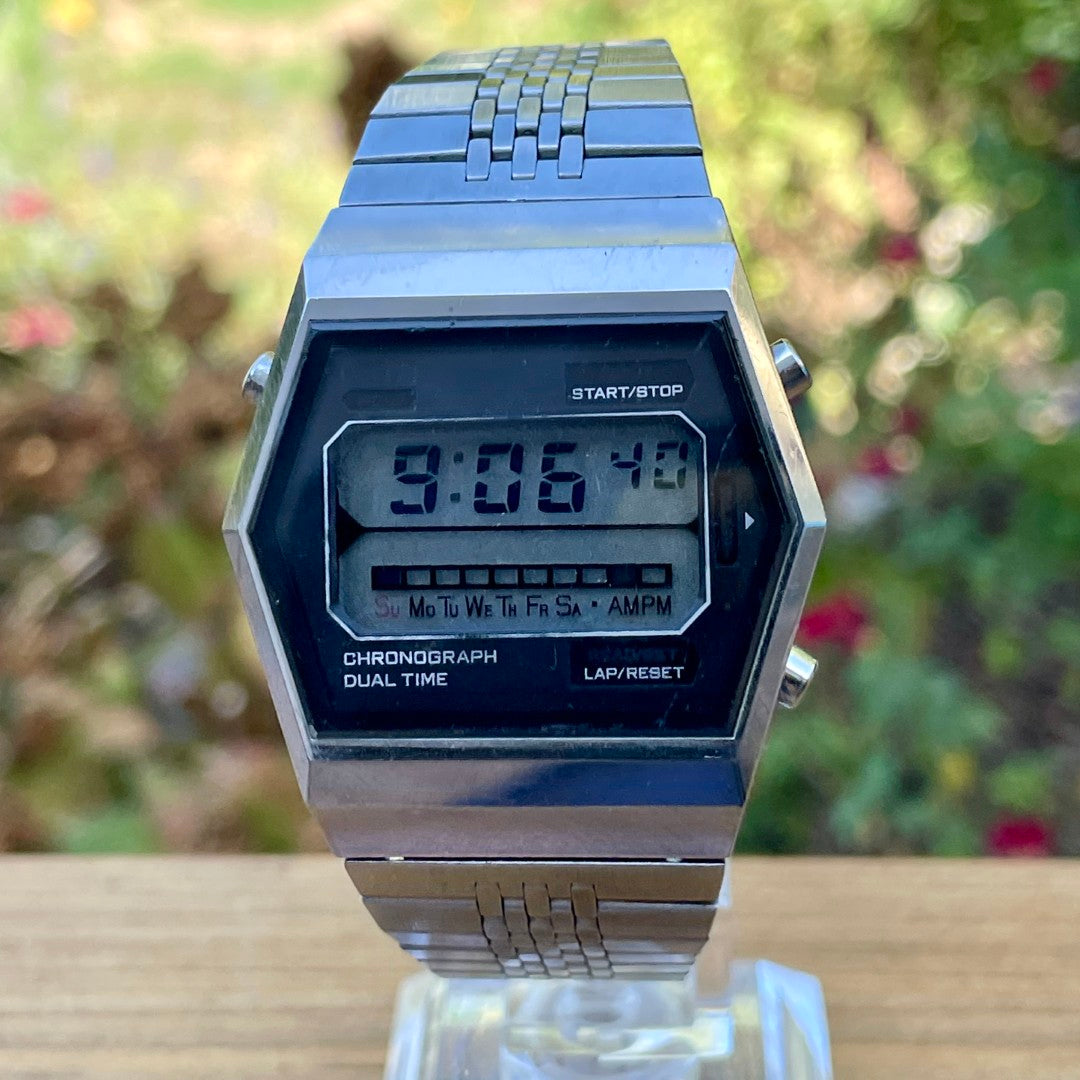 Vintage Citizen Digital Dual Time Chronograph 1970s