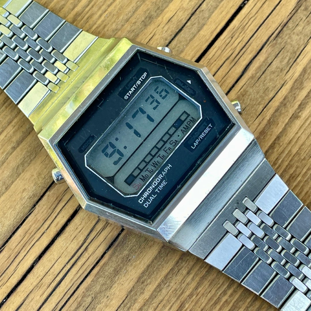 Vintage Citizen Digital Dual Time Chronograph 1970s
