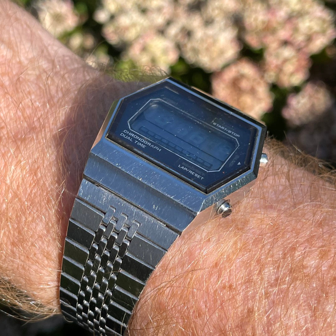 Vintage Citizen Digital Dual Time Chronograph 1970s