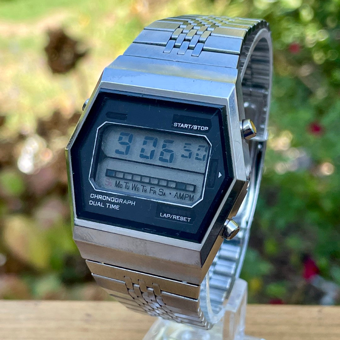 Vintage Citizen Digital Dual Time Chronograph 1970s
