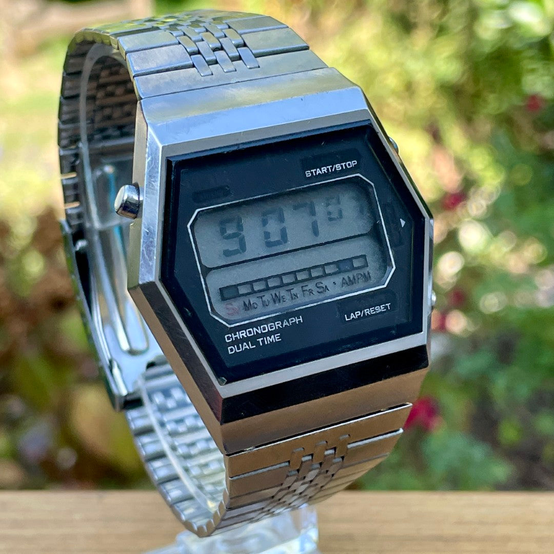 Vintage Citizen Digital Dual Time Chronograph 1970s