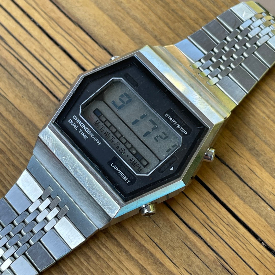 Vintage Citizen Digital Dual Time Chronograph 1970s