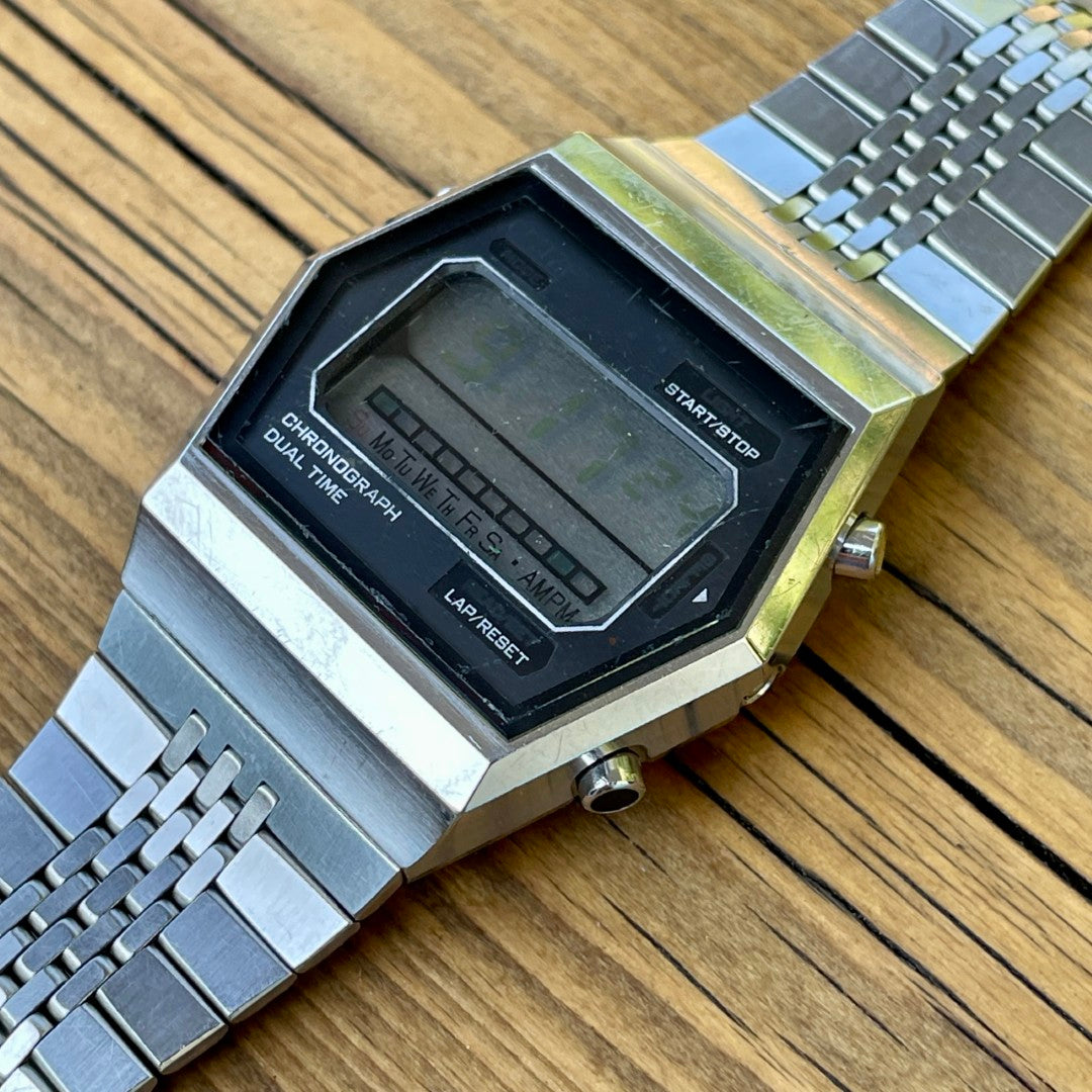 Vintage Citizen Digital Dual Time Chronograph 1970s