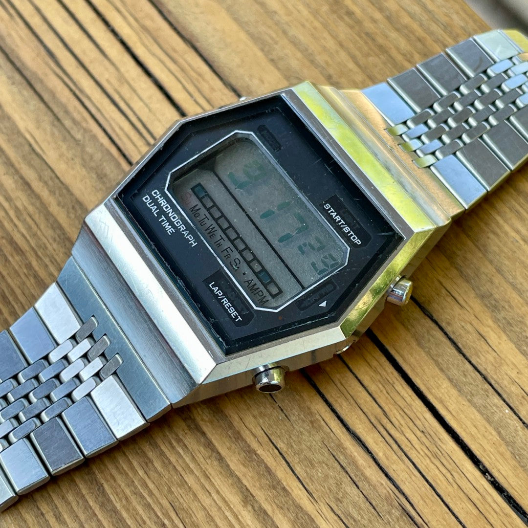 Vintage Citizen Digital Dual Time Chronograph 1970s