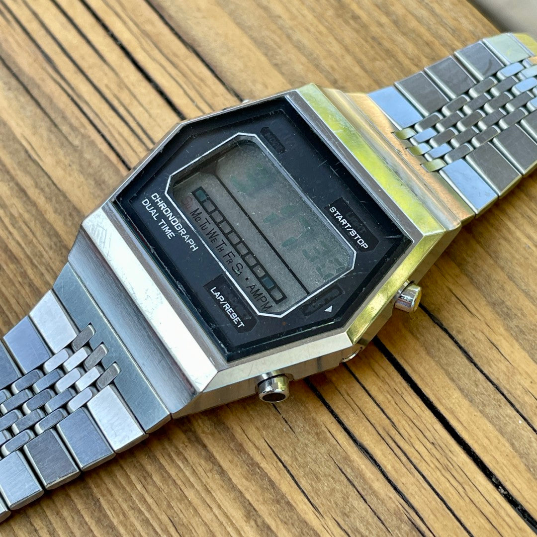 Vintage Citizen Digital Dual Time Chronograph 1970s