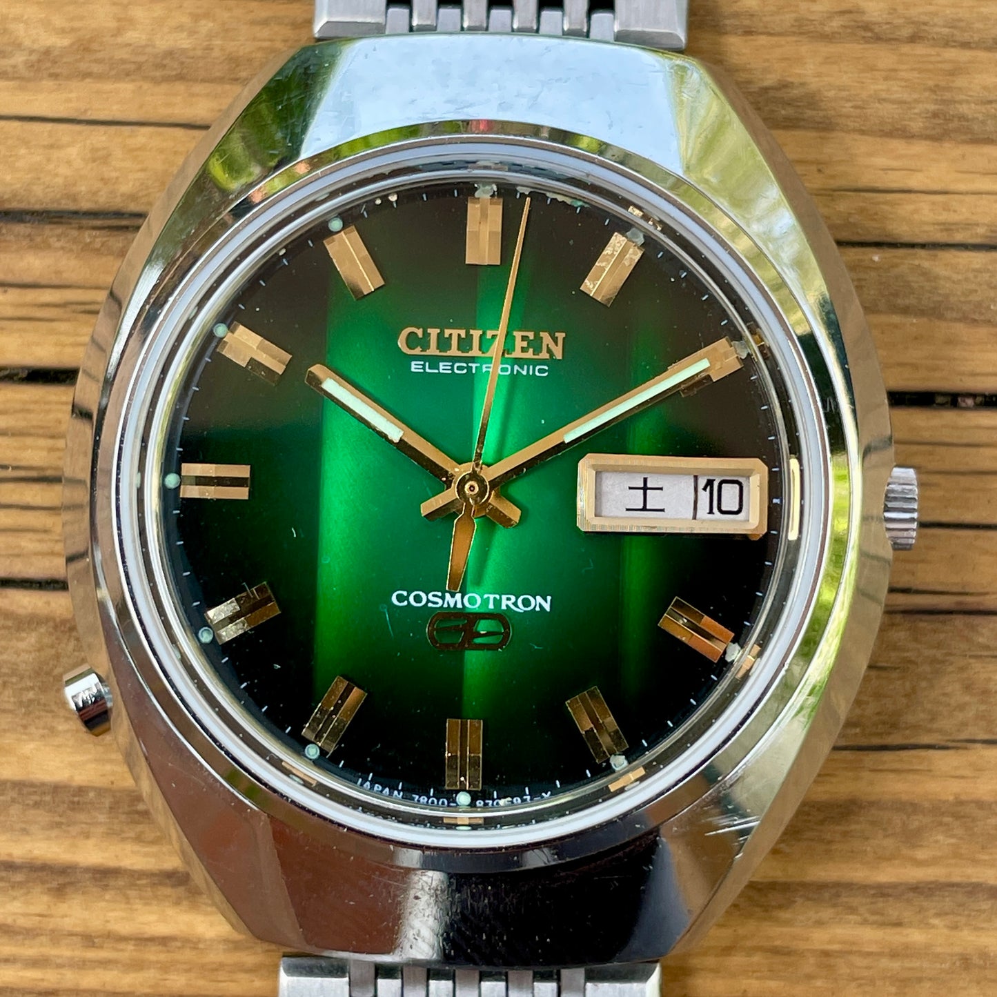 Citizen Cosmotron 7801 Electronic Balance and Flyback Seconds