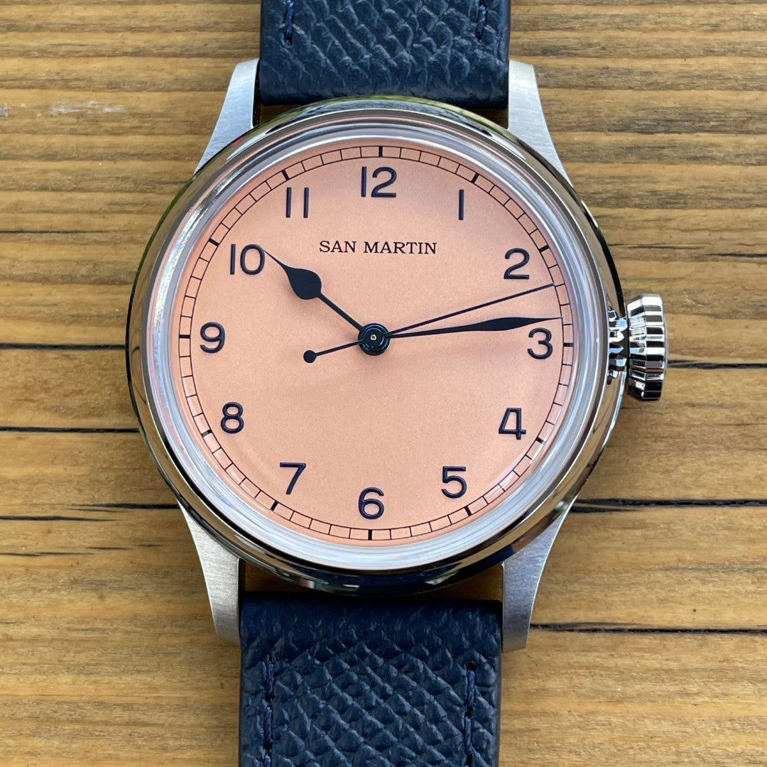San Martin Salmon Dial SN0105-G  NH35 Automatic