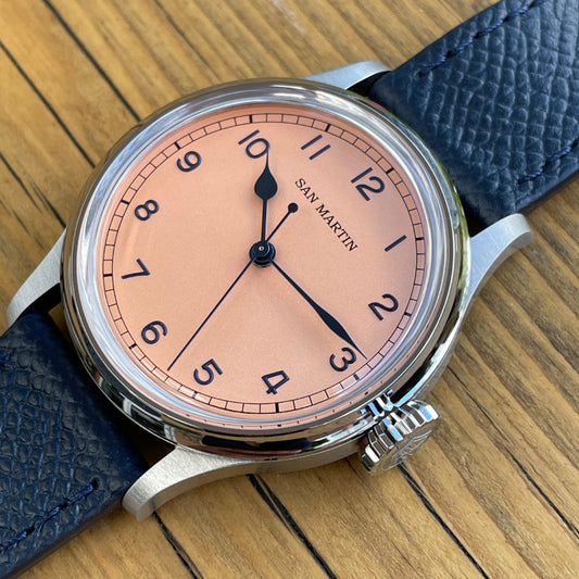 San Martin Salmon Dial SN0105-G  NH35 Automatic