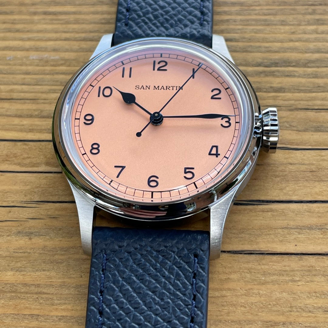 San Martin Salmon Dial SN0105-G  NH35 Automatic