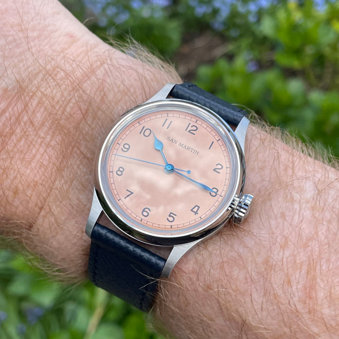 San Martin Salmon Dial SN0105-G  NH35 Automatic