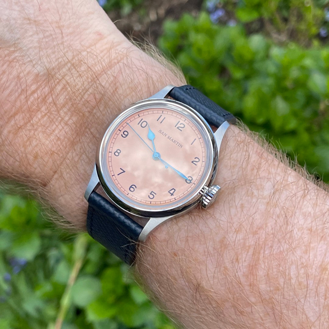 San Martin Salmon Dial SN0105-G  NH35 Automatic