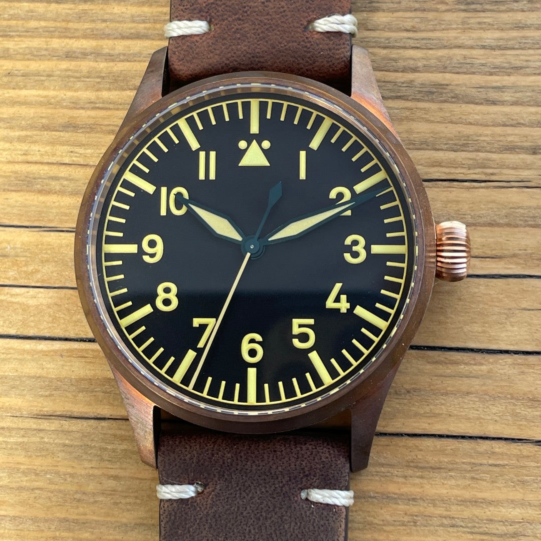 San Martin SN0117-Q Flieger Bronze Pilot Watch 41mm - NH35 Automatic