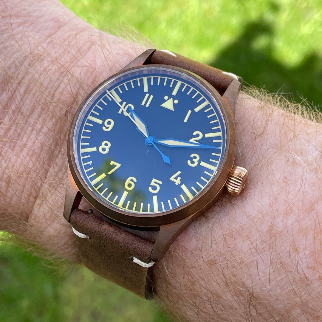 San Martin SN0117-Q Flieger Bronze Pilot Watch 41mm - NH35 Automatic
