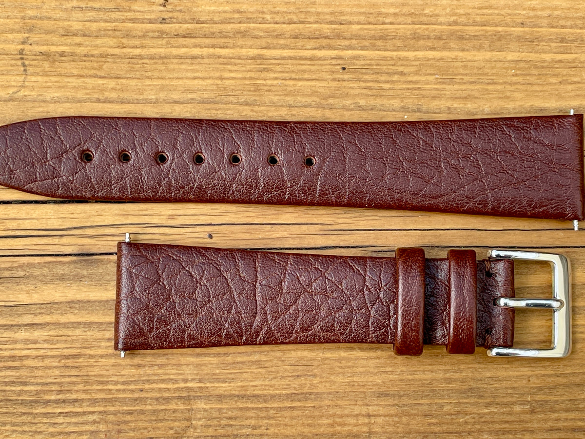 Buffalo Unstitched Leather Strap Infinity Edge