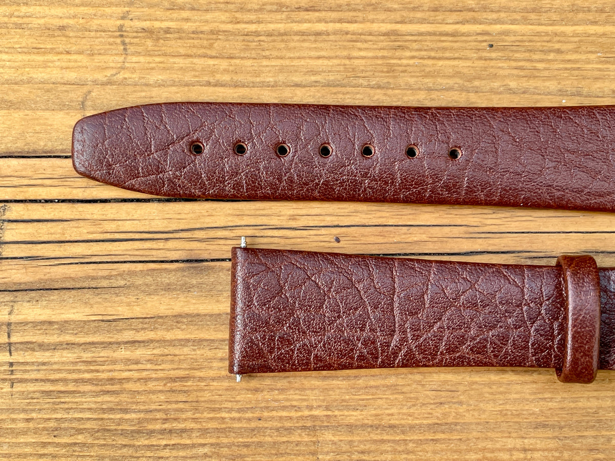 Buffalo Unstitched Leather Strap Infinity Edge